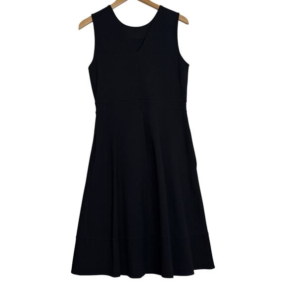 Lands End Sleeveless Fit & Flare Midi Dress Sz 8 Academia Witchcore Jumper Style - Picture 2 of 13